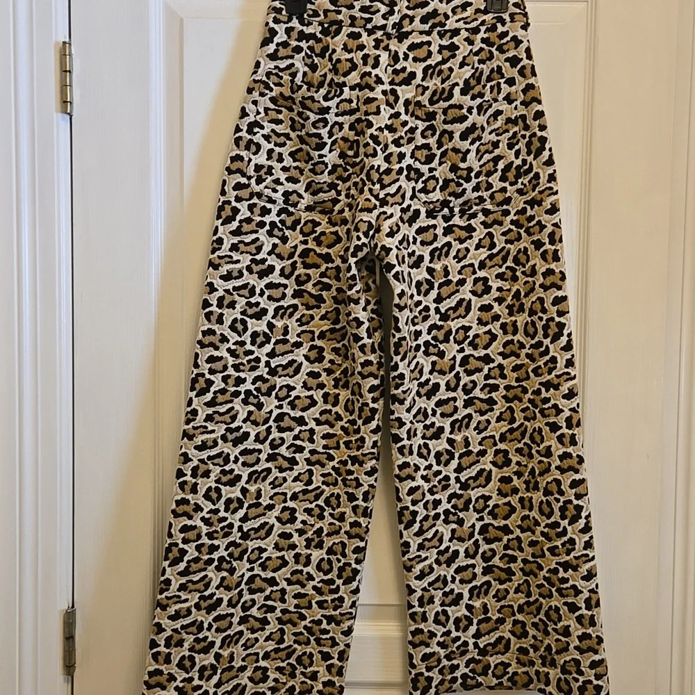 Maeve Black and Gold Patterned Boot Cut Pants - Picture 6 of 11